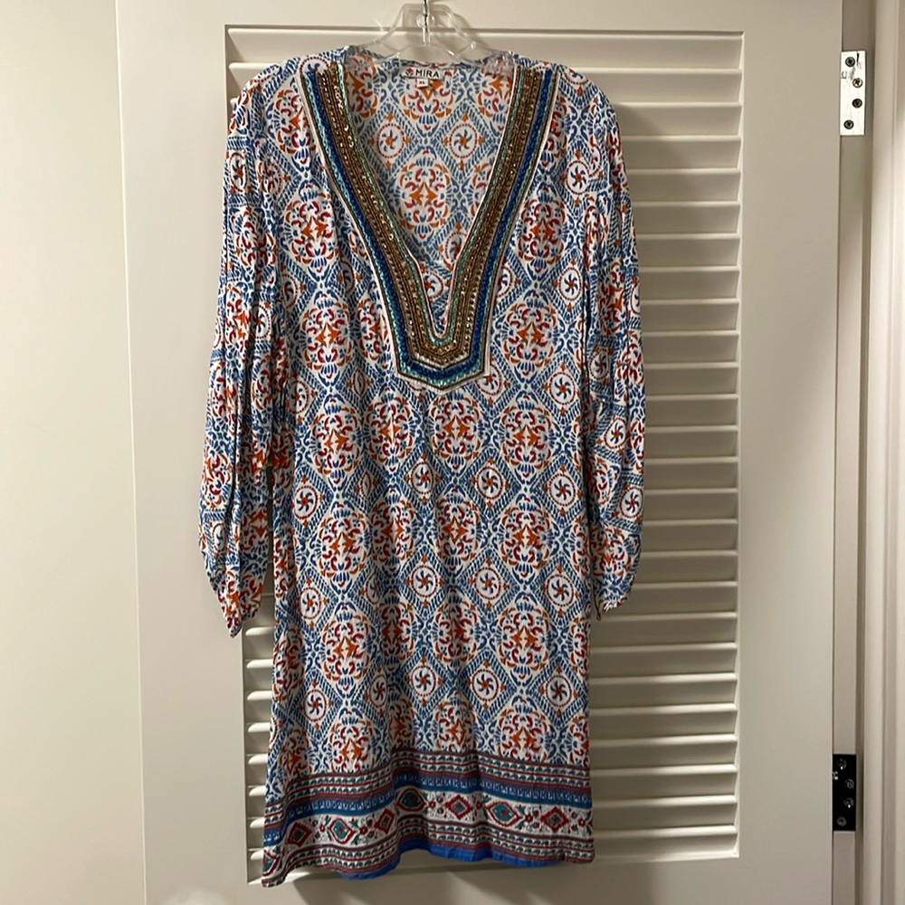 Beaded tunic top size XL